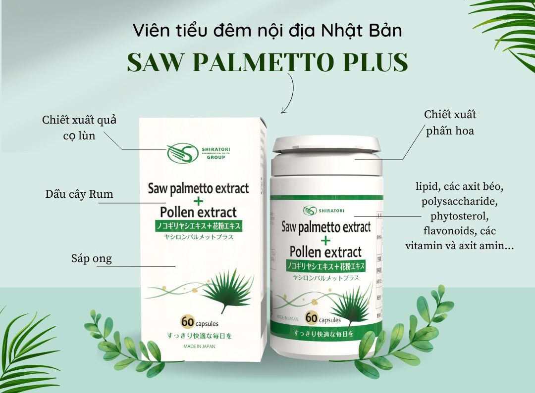 TIỂU ĐÊM SAW PALMETTO PLUS NHẬT BẢN